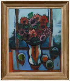 Philippe-Marie Picard (1915-1997) - French School Oil, Fleurs et Fruits