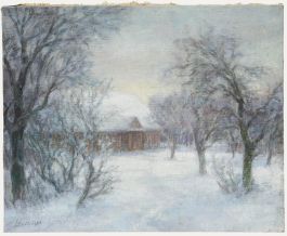 Maria Leszczynska - Contemporary Oil, Dwelling in the Snow