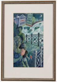 Valerie Falla (b.1931) - Acrylic, I Brought You Here to Enjoy Yourself
