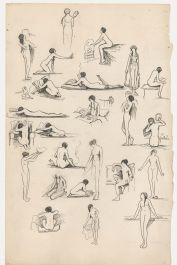Leslie Charles Boyce (1892-1989) - Mid 20th Century Ink, Female Nude Sketches