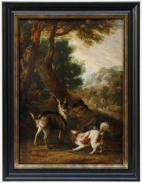 Manner of Adriaen De Gryeff (1657-1722) - Framed 18th Century Oil, The Standoff
