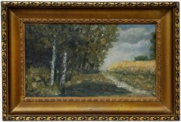 H. von Cappela - Framed Early 20th Century Oil, The Forest Path