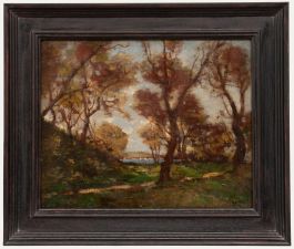 Framed Early 20th Century Oil - Escape to the Sea