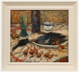 Jehan Frison - Framed Mid 20th Century Oil, Still Life with Poultry
