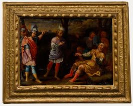 Italian School 18th Century Oil - The Judgement of Samson