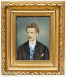 The Franquet Portraits - 19th Century Gouache, Young Franquet