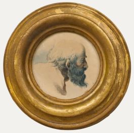 Manner of Guido Reni (1575-1642) - Miniature Watercolour, Portrait of a Scholar