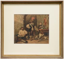 Jacobus Josephus Eeckhout - 1837 Watercolour, The Armour Workshop