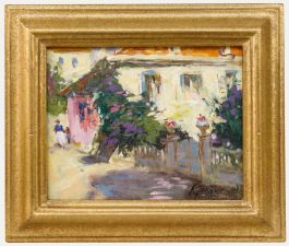 Yevgeny Kravtsov (b.1965) - Framed 20th Century Oil, Alley in Stones