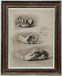 O. Muck (fl.1898-1907) - Early 20th Century Graphite Drawing, Hand Studies