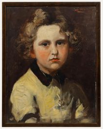 José Wolff (1885-1964) - Mid 20th Century Oil, Girl in Yellow