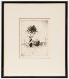 Alfred Hartley (1855-1933) - Early 20th Century Etching, Autumn Breezes
