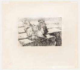 Willem Retera - Mid 20th Century Etching, Old Leaf