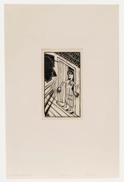 Willem Retera (1890-1955) - Mid 20th Century Woodcut, The Visitor