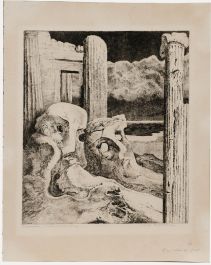 Willem Retera (1890-1955) - Mid 20th Century Etching, Twilight of the Gods
