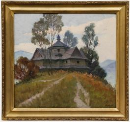 Vladimir Lykho (1924) - 1977 Oil, Evening in the Mountains