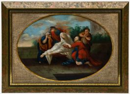 Framed 19th Century Oil - Dormition of the Virgin Mary