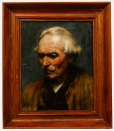 W. Dey - Framed Early 20th Century Oil, Pensive Gentleman