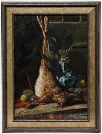 Framed 19th Century Oil - Memento Mori
