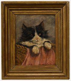 Alice Van Haecht - Framed Early 20th Century Oil, Contentment