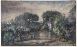 George Weissbort (1928-2013) - 20th Century Oil, A Walk Round the Lake