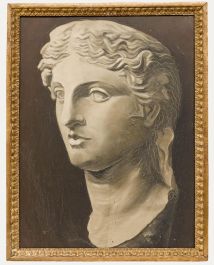 E. Gaubert - Framed Late 19th Century Oil, Classical Bust study