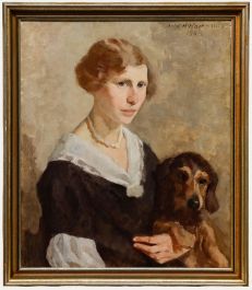 Oskar Hagemann (1888-1985) - 1925 Oil, Faithful Companion