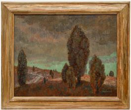 August Trümper - Framed Mid 20th Century Oil, In the Lüneburg Heath