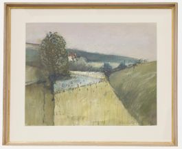 Charles Harold Bartlett - Framed 20th Century Watercolour, Farm Pond