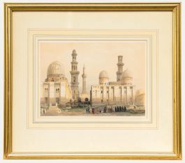 Louis Haghe after David Roberts - 1849 Lithograph, Tombs of the Mamluks