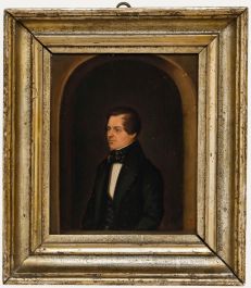 German School Mid 20th Century Oil - Portrait of Heinrich Schultze
