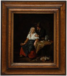 Manner of Jan Steen (1626-1679) - 18th Century Oil, A Game of Cards