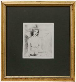 Marie Laurencin (1883-1956) - Framed Mid 20th Century Etching, Girl with Ukulele