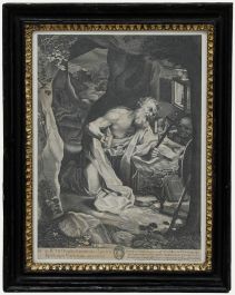 Villamena (1566-1624) after Barocci (1535-1612) - Engraving, Saint Jerome