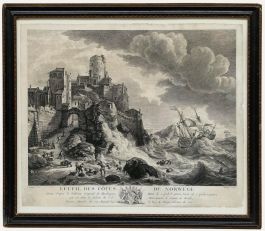 Pierre Maleuvre (1740-1803) - Framed Engraving, Ecueil Des Cotes De Norwege