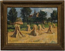 Dutch School Framed Early 20th Century Oil - The Old House, Laturn