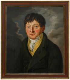 A.K. Schmalfuss - 1820 Oil, Portrait of a Maestro