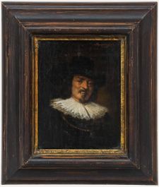 Heinrich Friedrich Rampendahl (1822-1891) - Framed Oil, A Jovial Musketeer