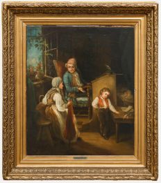 Henry Stacy Marks - Late 19th Century Oil, The Reprimand