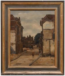 Bernardus Cornelis Noltee - Mid 20th Century Oil, Overcast Avenue
