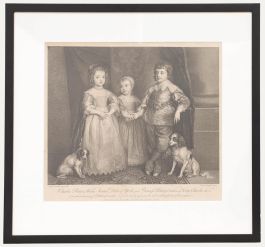 Robert Strange after Van Dyck - Engraving, The Children of King Charles I