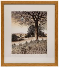 Kathleen Caddick - Framed Contemporary Etching, Beechwood