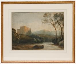 John Varley - Framed Early 19th Century Watercolour, Caernarfonshire