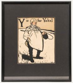 Sir William Nicholson - Early 20th Century Lithograph, Y is for Yokel