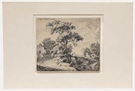 Antonie Waterloo - 17th Century Etching, The Chapel with Steps