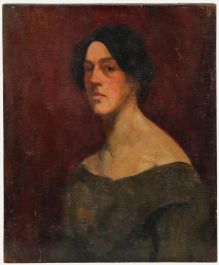 Mid 20th Century Oil - Portrait of a Lady