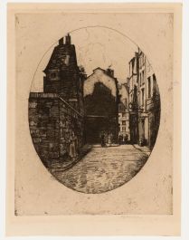 D. Y. Cameron - Early 20th Century Etching, City Side Street