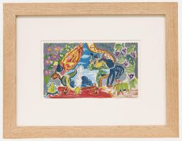 Mid 20th Century Gouache - Theatre Design, Ottoman Scene I