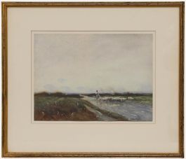 William Tatton Winter (1855-1928) - Framed Watercolour, Across the Common