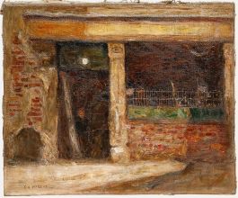 George Herbert Vickery - Early 20th Century Oil, The Old Workshop